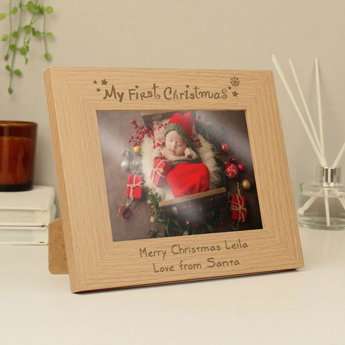 My First Christmas Oak 5 X 7 Inch Photo FrameBG-3390 3 My First Christmas Oak 5 X 7 Inch Photo FrameBG-3390