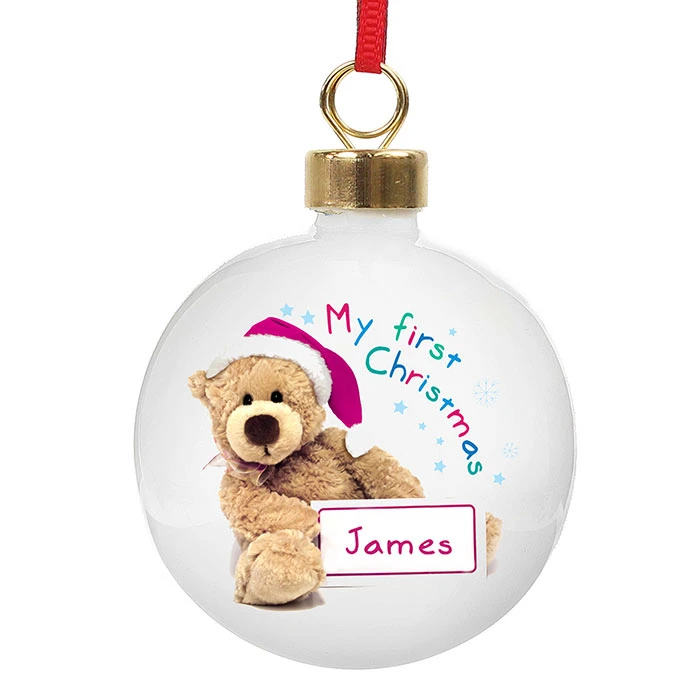 My First Christmas Teddy BaubleBG-3391 5 My First Christmas Teddy BaubleBG-3391 - Image 3