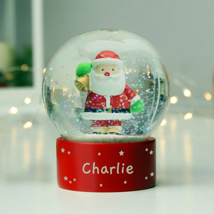 Personalised Santa Snow Globe Children's Christmas KeepsakeBG-3439 4 Personalised Santa Snow Globe Children's Christmas KeepsakeBG-3439 - Image 2