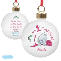 Me To You My 1st Christmas Personalised BaubleBG-4880 -Santa Gifts Shop BG 48800002
