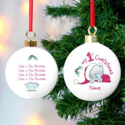 Me To You My 1st Christmas Personalised BaubleBG-4880 -Santa Gifts Shop BG 48800003