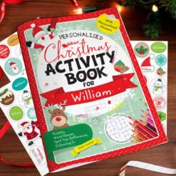 Personalised Christmas Activity Book With StickersBG-5417