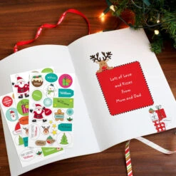 Personalised Christmas Activity Book With StickersBG-5417 -Santa Gifts Shop BG 54170002