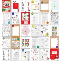 Personalised Christmas Activity Book With StickersBG-5417 -Santa Gifts Shop BG 54170005