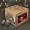 Solid Oak Personalised My First Christmas Photo Memory BoxBG-5506