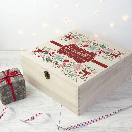 Personalised Traditional Christmas Eve Box LargeBG-5510 -Santa Gifts Shop BG 5510
