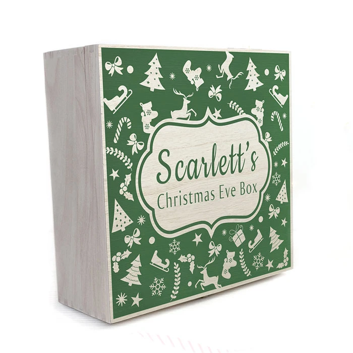 Personalised Christmas Eve Box With Festive Pattern LargeBG-5511 5 Personalised Christmas Eve Box With Festive Pattern LargeBG-5511 - Image 3