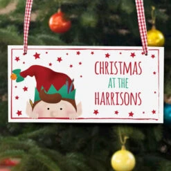 Personalised Christmas Elf Wooden Sign Any TextBG-6036 9 Personalised Christmas Elf Wooden Sign Any TextBG-6036 -Santa Gifts Shop BG 60360002
