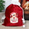 Personalised Pocket Teddy My 1st Christmas Santa SackBG-6040