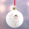 Personalised Fairy Princess Ceramic Christmas Tree BaubleBG-6421 -Santa Gifts Shop BG 6421