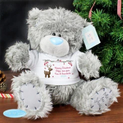 Personalised Tatty Teddy Christmas Bear In Reindeer T ShirtBG-6561