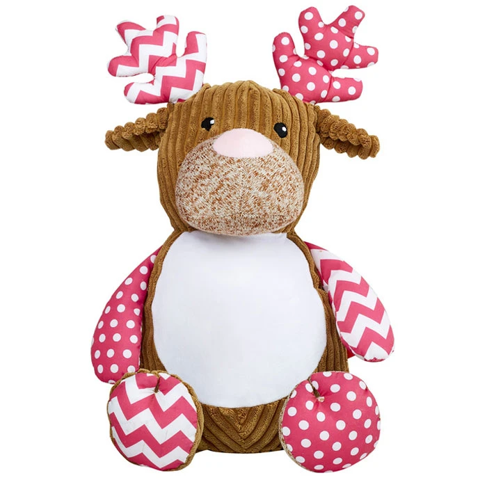 Personalised First Christmas Cubbies Pink Reindeer ToyBG-6573 4 Personalised First Christmas Cubbies Pink Reindeer ToyBG-6573 - Image 2