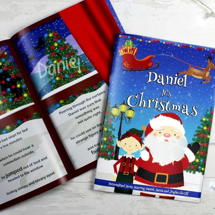 Personalised Boy's It's Christmas Story Book Stocking FillerBG-6576 7 Personalised Boy's It's Christmas Story Book Stocking FillerBG-6576 - Image 5