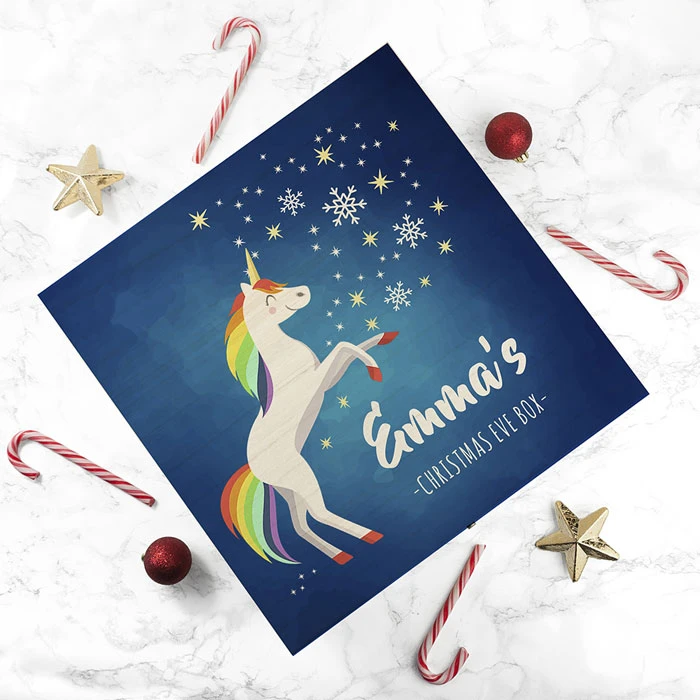 Personalised Rainbow Unicorn Christmas Eve BoxBG-6601 5 Personalised Rainbow Unicorn Christmas Eve BoxBG-6601 - Image 3