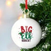 Personalised Big Elf Ceramic Adult's Christmas Tree BaubleBG-6621