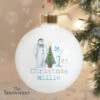 Personalised The Snowman My 1st Christmas BaubleBG-6631 -Santa Gifts Shop BG 6631