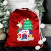 Personalised Unicorn Multicoloured Pom Pom Christmas SackBG-6667 1 Personalised Unicorn Multicoloured Pom Pom Christmas SackBG-6667 -Santa Gifts Shop BG 6667