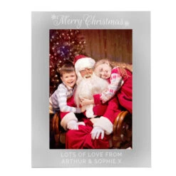 Personalised Silver 5x7 Inch Merry Christmas Photo FrameBG-6989 7 Personalised Silver 5x7 Inch Merry Christmas Photo FrameBG-6989 -Santa Gifts Shop BG 69890002