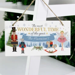 Personalised Nutcracker Wooden Christmas Sign DecorationBG-6993