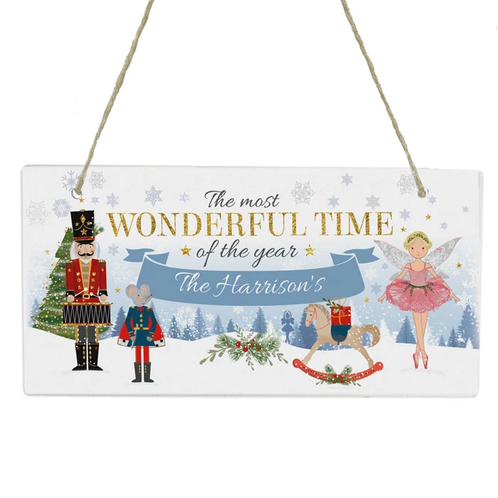 Personalised Nutcracker Wooden Christmas Sign DecorationBG-6993 4 Personalised Nutcracker Wooden Christmas Sign DecorationBG-6993 - Image 2