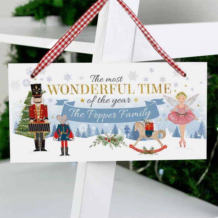 Personalised Nutcracker Wooden Christmas Sign DecorationBG-6993 5 Personalised Nutcracker Wooden Christmas Sign DecorationBG-6993 - Image 3