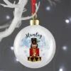 Personalised Nutcracker China Christmas Tree BaubleBG-6994 -Santa Gifts Shop BG 6994