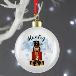 Personalised Nutcracker China Christmas Tree BaubleBG-6994