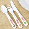 Personalised First Christmas Dinner Plastic Cutlery SetBG-7000 -Santa Gifts Shop BG 7000