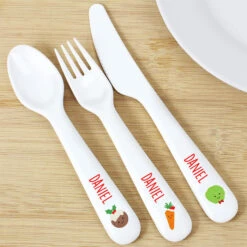 Personalised First Christmas Dinner Plastic Cutlery SetBG-7000 7 Personalised First Christmas Dinner Plastic Cutlery SetBG-7000 -Santa Gifts Shop BG 70000002