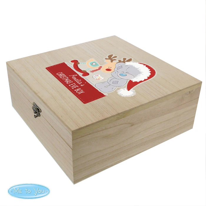 Personalised Tiny Tatty Teddy Large Wooden Christmas Eve BoxBG-7067 4 Personalised Tiny Tatty Teddy Large Wooden Christmas Eve BoxBG-7067 - Image 2