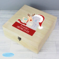 Personalised Tiny Tatty Teddy Large Wooden Christmas Eve BoxBG-7067 7 Personalised Tiny Tatty Teddy Large Wooden Christmas Eve BoxBG-7067 -Santa Gifts Shop BG 70670002