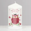 Personalised Christmas Owl Teacher Candle Appreciation GiftBG-7110 -Santa Gifts Shop BG 7110