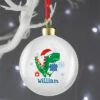 Personalised Dinosaur Have A Roarsome Christmas BaubleBG-7611 -Santa Gifts Shop BG 7611