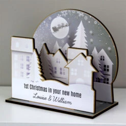 Personalised Make Your Own Town 3D Christmas Decoration KitBG-7622 11 Personalised Make Your Own Town 3D Christmas Decoration KitBG-7622 -Santa Gifts Shop BG 76220003