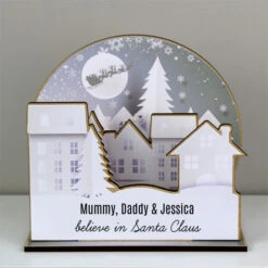 Personalised Make Your Own Town 3D Christmas Decoration KitBG-7622 12 Personalised Make Your Own Town 3D Christmas Decoration KitBG-7622 -Santa Gifts Shop BG 76220004