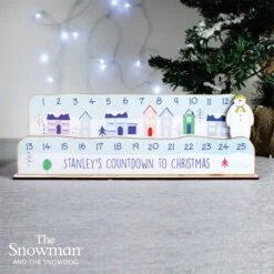 Personalised Make Your Own The Snowman Christmas CountdownBG-7624