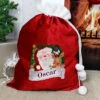 Children's Personalised Red Christmas Santa SackBG-7641 -Santa Gifts Shop BG 7641