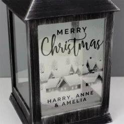 Personalised Christmas Rustic Black LanternBG-7642 8 Personalised Christmas Rustic Black LanternBG-7642 -Santa Gifts Shop BG 76420002