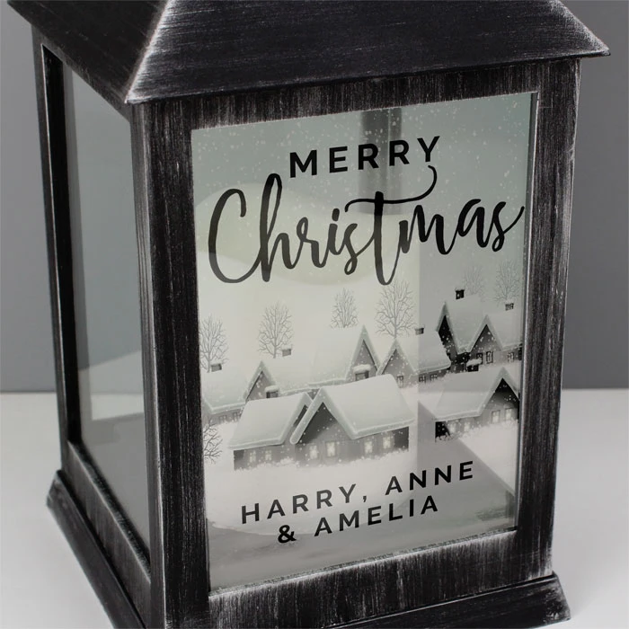 Personalised Christmas Rustic Black LanternBG-7642 5 Personalised Christmas Rustic Black LanternBG-7642 - Image 3