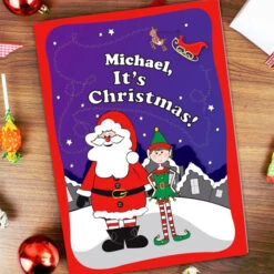 Personalised Its Christmas Elf Story BookBG-7649