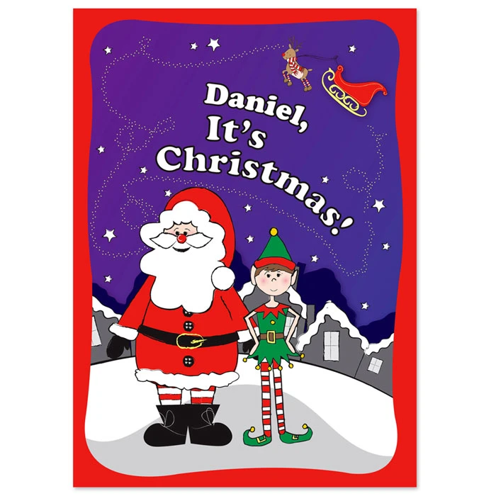 Personalised Its Christmas Elf Story BookBG-7649 4 Personalised Its Christmas Elf Story BookBG-7649 - Image 2