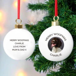 Personalised Photo Christmas Tree BaubleBG-7688 -Santa Gifts Shop BG 76880002