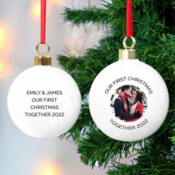 Personalised Photo Christmas Tree BaubleBG-7688 -Santa Gifts Shop BG 76880003