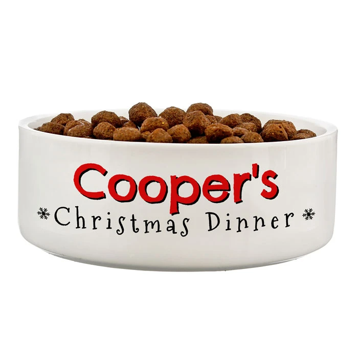Personalised Christmas Dinner 14cm Medium Pet BowlBG-7756 4 Personalised Christmas Dinner 14cm Medium Pet BowlBG-7756 - Image 2