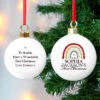Personalised Christmas Free Text Ceramic BaubleBG-7807 2 Personalised Christmas Free Text Ceramic BaubleBG-7807 -Santa Gifts Shop BG 7807