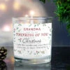 Personalised Thinking Of You Christmas Scented Jar CandleBG-7827 -Santa Gifts Shop BG 7827