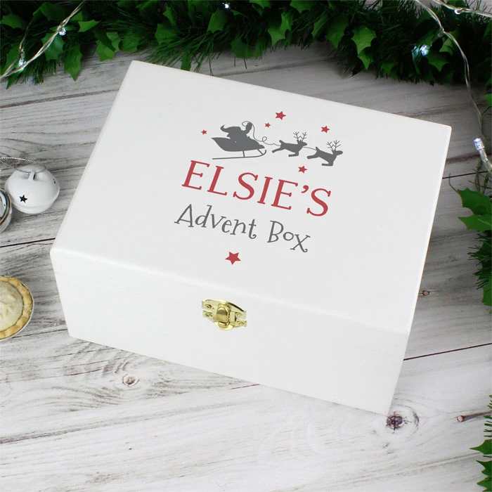 Personalised Christmas Eve White Wooden BoxBG-7910 5 Personalised Christmas Eve White Wooden BoxBG-7910 - Image 3