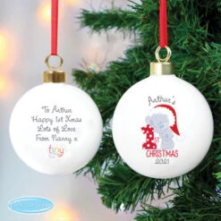 Personalised Tiny Tatty Teddy My 1st Christmas BaubleBG-8435 -Santa Gifts Shop BG 84350003