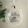 Personalised Pet Glass Christmas Tree BaubleBG-8453 -Santa Gifts Shop BG 8453