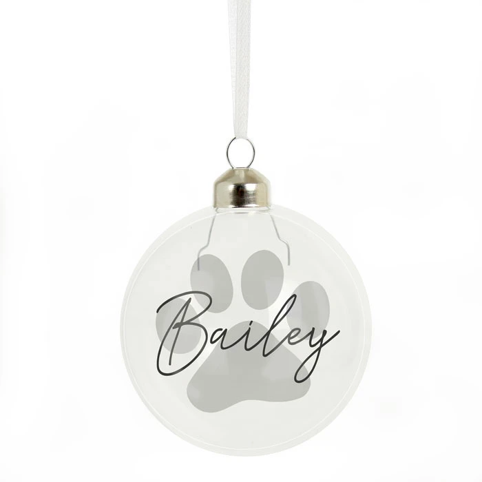 Personalised Pet Glass Christmas Tree BaubleBG-8453 5 Personalised Pet Glass Christmas Tree BaubleBG-8453 - Image 3